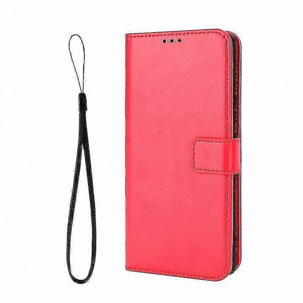 Robust pung-etui med kortpladser, stødsikkert PU-læder flip-cover og støttefod til Oukitel WP6 A2