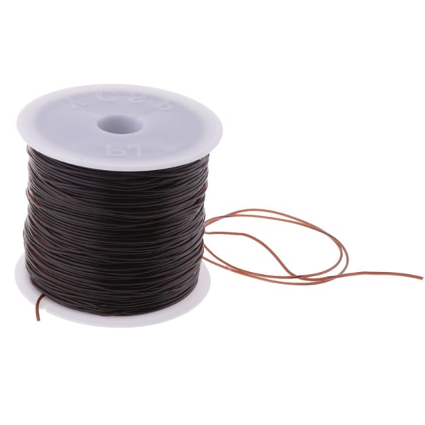 x 0,8 mm Elastisk Stretch Trådrep Snöre för Smycken Armband Brun