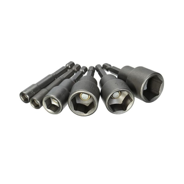 1/4\" Magnetisk Mutterdragare Borr 19mm Hylsa Positionerad Sexkantsskaft Verktygsadapter