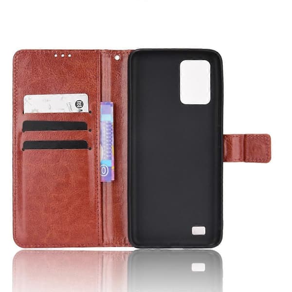 [RM] Til Oukitel C25 Retro Crazy Horse Tekstur Læder Telefonetui Brown