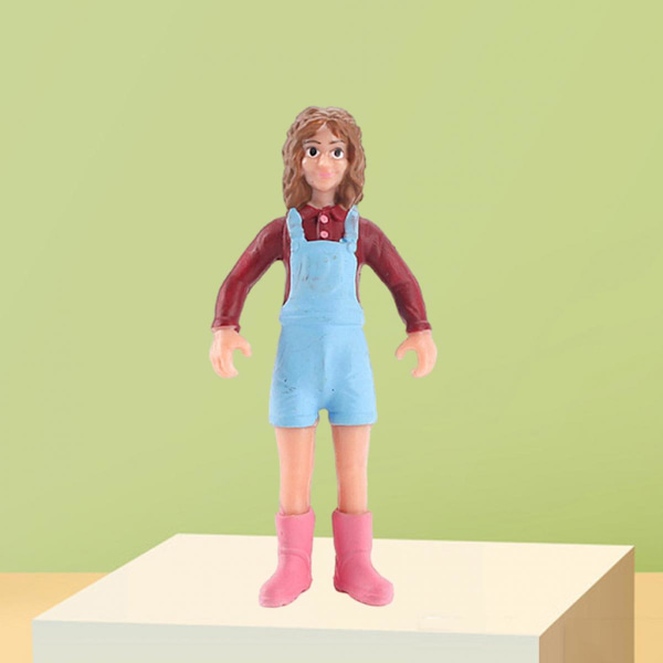 Miniatyr 1/25 Diorama Figurer Actionfigur Modell 1st Flicka I Rött A