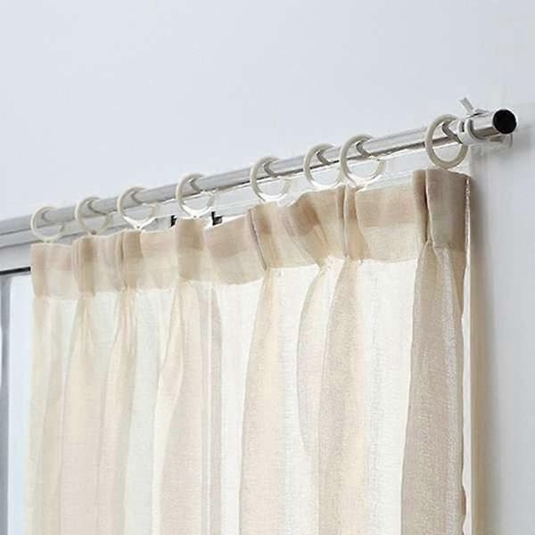 [RM]2Set 4st Självhäftande krokar Väggmonterad gardinstångsfäste white