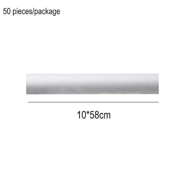 Vattentätt Blomsterbukett Omslagspapper Mjölk Bomull Omslag Presentförpackningsmaterial Rulle 58cm 10 Yard Milk white