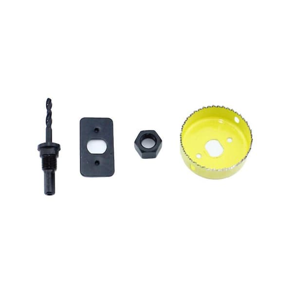 Hulsav i kulstofstål, diameter 19-127 mm, velegnet til træ, gipsplader, plast (gul)