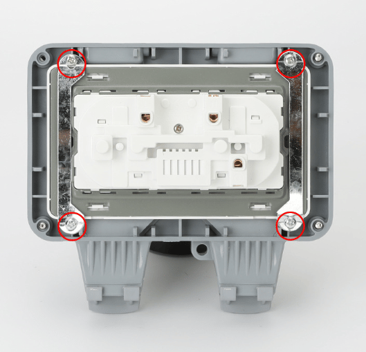 Double Waterproof Outdoor Socket, IP66 Waterproof Outdoor Socket, with Switch Waterproof Wall Socket with Protective Cover