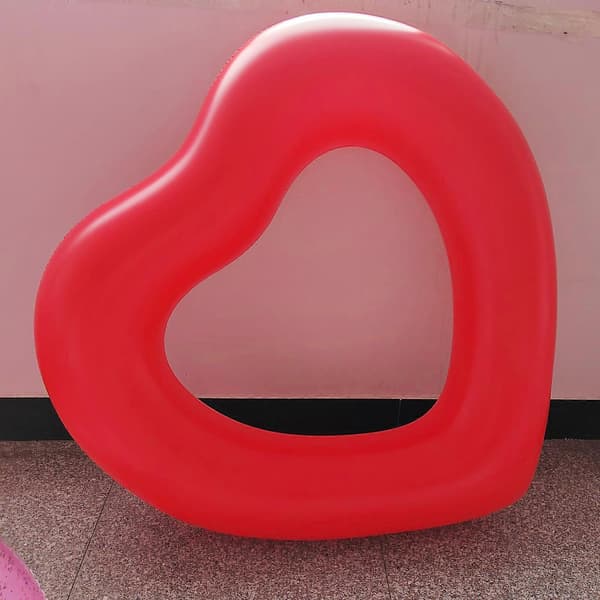 Uppblåsbar poolflottör simringar barn simrör flottör uppblåsbar poolleksak flottör för poolfester strand 120CM Red
