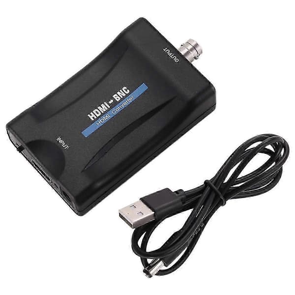 HDMI til BNC Video Audio Converter Adapter Kompatibel PAL/NTSC med USB-strømkabel Edition 0710 5 5 5