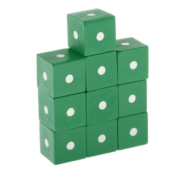 Färgglada kub läromedel blockerar gröna barn tidig utbildning leksaker