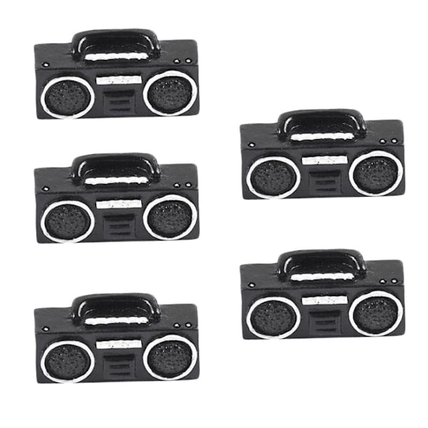 5 st Miniatyr Hushållsapparater Dockskåp Fe Trädgård Radio