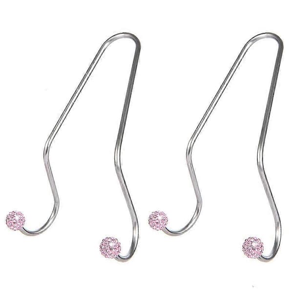 2-delt diamantindlagt bilkrog (pink), blinkende bilkrog organizer s