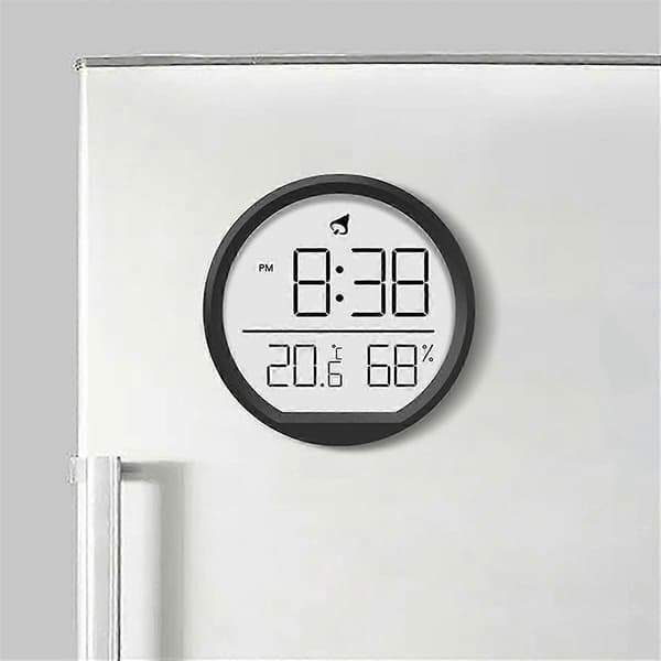 LED Digitala Väggklockor Temperatur Fuktighet Datum Display Elektronisk Bordsväckarklocka för Kök Studier Kylskåp A