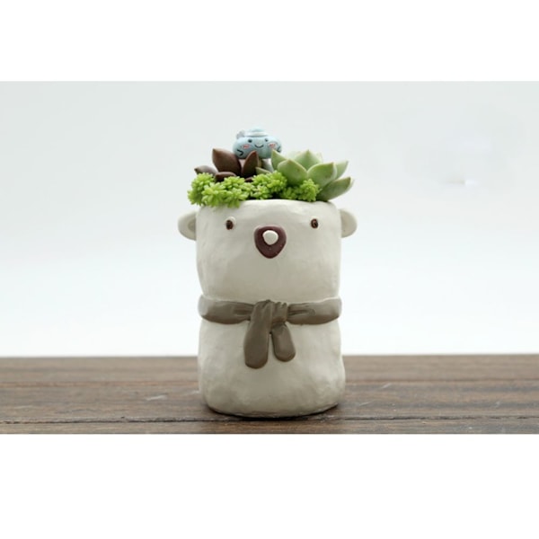 Blomkruka Kreativ Resin Blomkruka Planteringskärl Trädgård Suckulent Växt Dekor #10