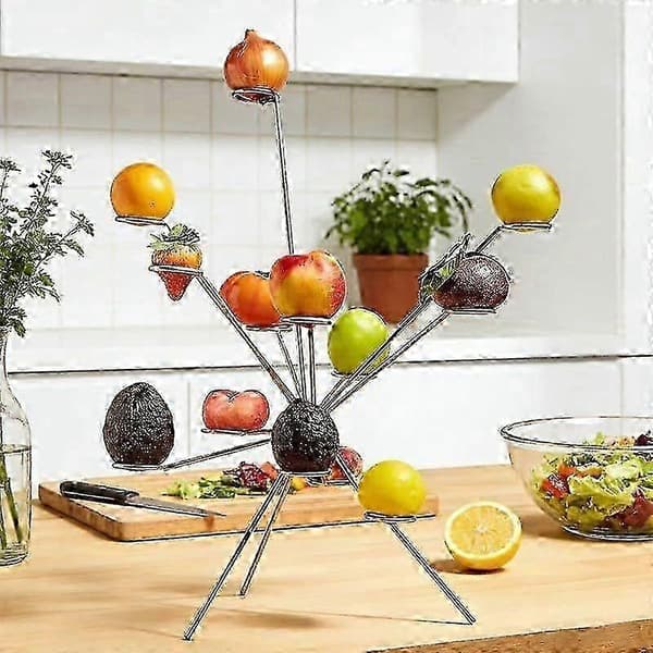 Exploderande Fruktskål, Exploderad Fruktskål, Fyrverkerier På Matbordet, 360° Flytande Stil Visning av Frukt, Kreativ Heminredning Fruktställ, Flervånings size 1