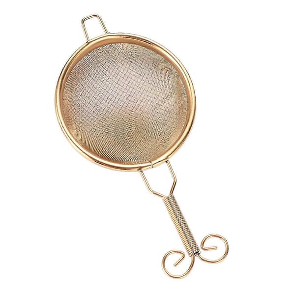 Kobber Te-si Håndlavet Te-infuser Letvægts Robust Mesh Te-filter Dobbeltlags Te-afløb til Stue Studieværelse JQK C