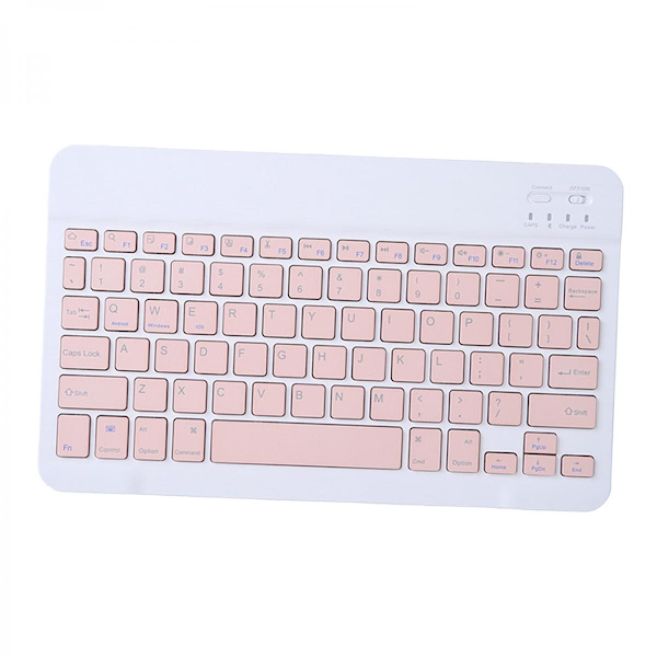 10 Tum Bluetooth Tangentbord För Surfplatta PC Stationär Dator Laptop Vit