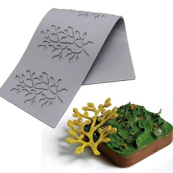 Fondantform Pladsbesparende 3D Silikone Blade Form Blonder Chokolade Kage Dessertform til Kagefremstilling