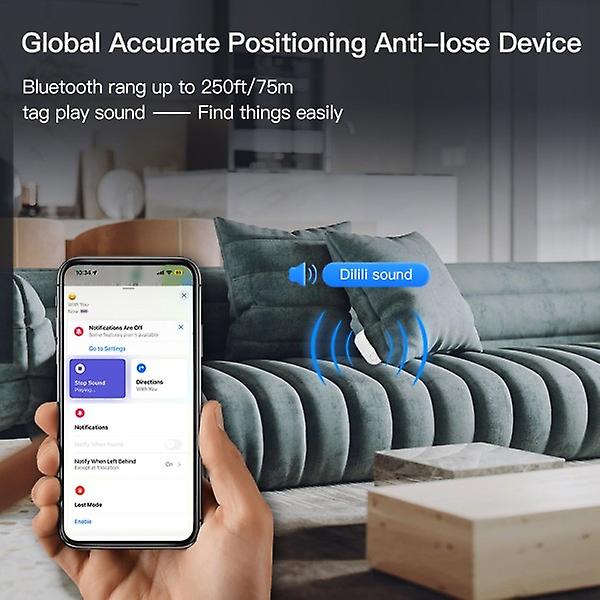 Bluetooth GPS-tracker för Apple AirTag-ersättning via Hitta min för att lokalisera kort