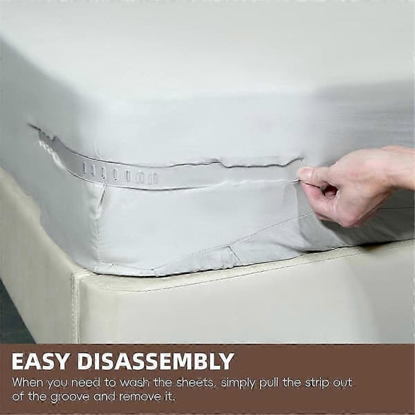 [RM] Open Corner Sheet Holder with Locking Straps, Heavy Duty Sheet Clips with Improved Mattress Straps, Ke 2025 walkbee