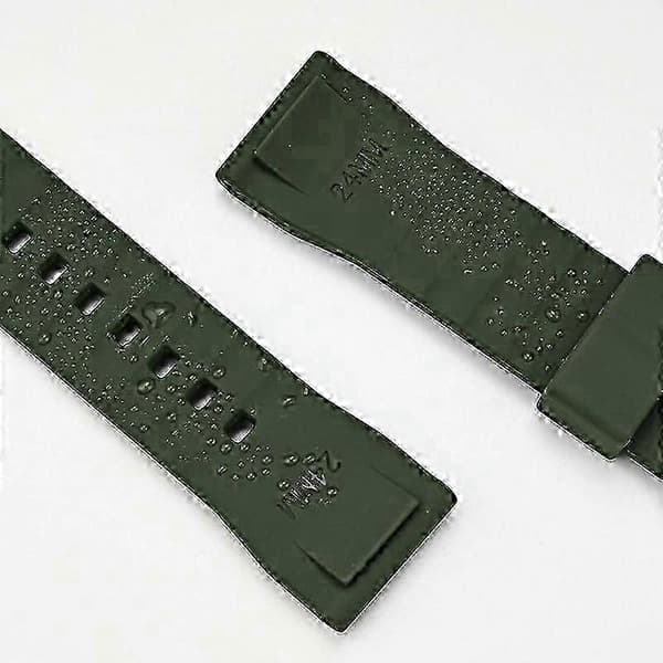 24 mm ranneke Casio PROTREK PRG-650 -kelloon, ulkoiluurheiluranneke Green