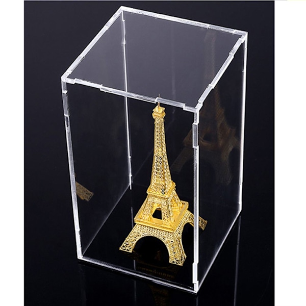 Transparent Displayfodral med Svart Bas för Modell C Figurer