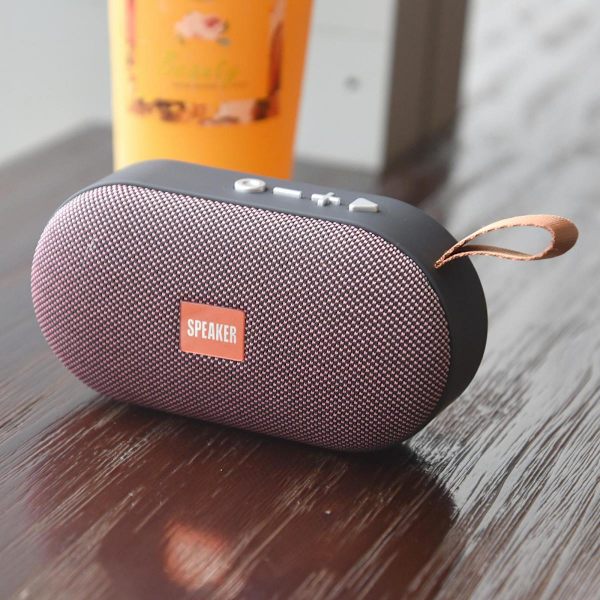 Mini Portabel Bluetooth Högtalare T7 IPX5 TF AUX USB FM För Resor Rosa