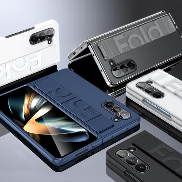 [RM]Compatible with Galaxy Z Fold 7 Elastic Bracelet Case, Flip Case and Drop Protection (Transparent)