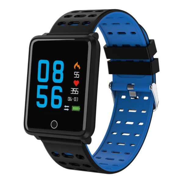 Bluetooth 4.0 1.44in vattentätt Smart Watch Armband för Android IOS System Blå