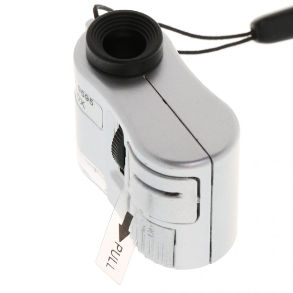 60X UV LED Fickmikroskop Mini Glas Smycken Förstoringsglas