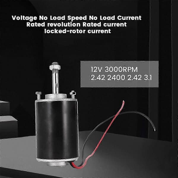 Xd-3420 30W 12V 3000RPM Permanent Magnet DC Motor CW/CCW Black