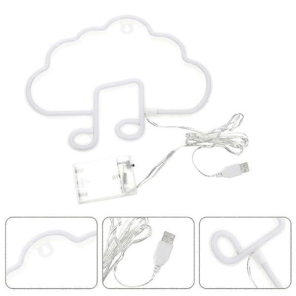 [RM]Cloud Neon Light Dekorativ Musikknotat LED-skilt for soverom