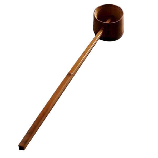 handgjord bambu vattensked med handtag sked sked m