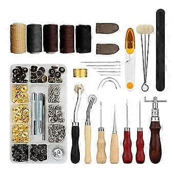 [RM] Professional Leather Tool Kit 28 Pieces Sewing Tools DIY Hand Sewing