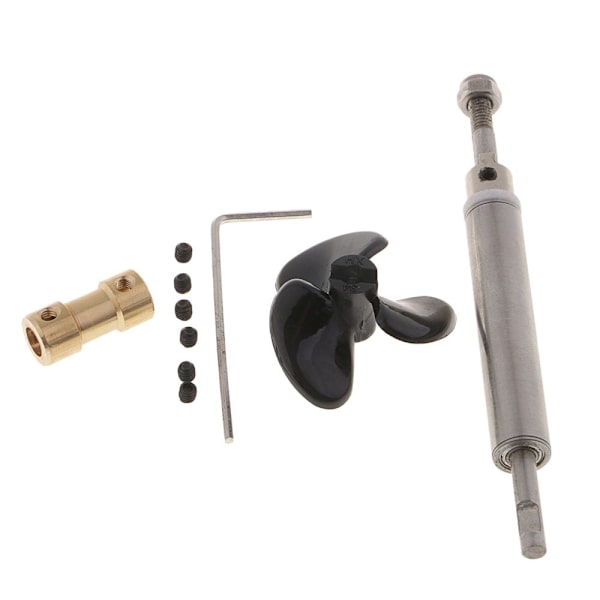 Drivbåt Båtdelar 10cm Metall Drivaxel System Set För 5mm Motor