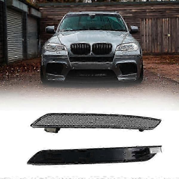 Bil Forreste Kofanger Sidemarkeringsreflektor til E71 X6 2008-2014 & E70 X5M 2010-2013 - Biltilbehør Smoked black