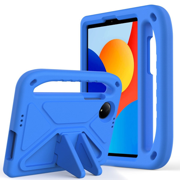 SKALO Xiaomi Redmi Pad SE 8.7 Lasten Suojakotelo Kahvalla ja Jalustalla - Sininen Blue Blå