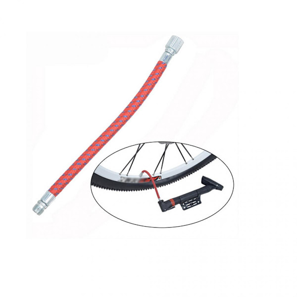 Cykel MTB Luftpump Flexibel Förlängningsslang Kompressor Inflator Tub Schrader Ventil Förlängning Ersättning