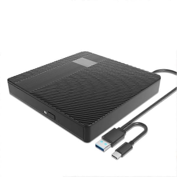 USB ekstern CD-stasjon universell DVD-spiller for PC-datamaskin bærbar PC Win 7/8/10/11 DVD-stasjon