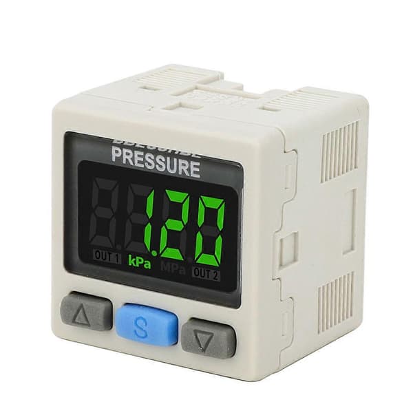 DC12V‑24V 0‑101kPa RC 1/8in Lufttryksreguleringsventil Pneumatisk Vakuum Digital Controller Switch