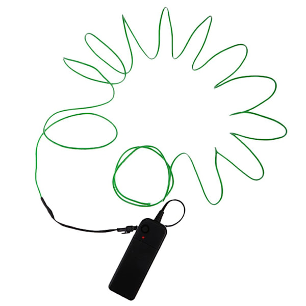 Luminescent Luminescent LED-lampor Armatur El Wire Slinga 5 Meter Grön