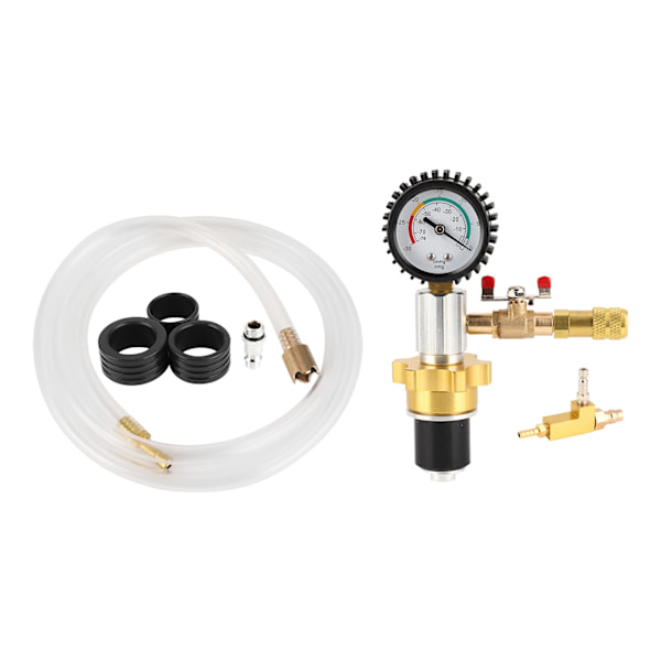 [RM]Car Radiator Coolant Refill Purging Kit Quick Coupler Evacuate Leaks Test Vacuum Cooling System