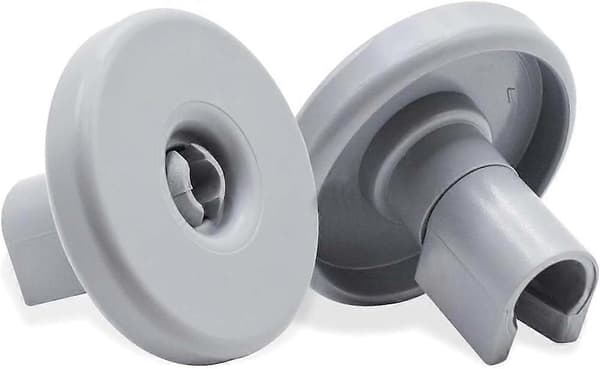 Set med 8 underkorgshjul för diskmaskiner, 4*2,9 cm, grå, plastmaterial