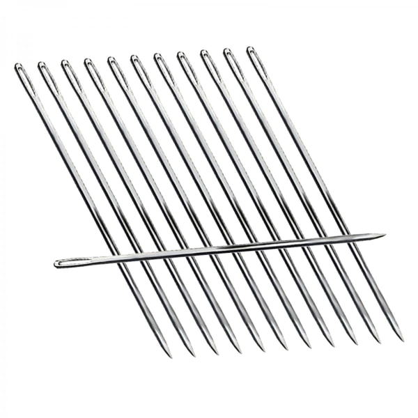 12 st kraftiga peruknålar 6 cm raka nålar set för stickning Sy peruker Modelleringsverktyg