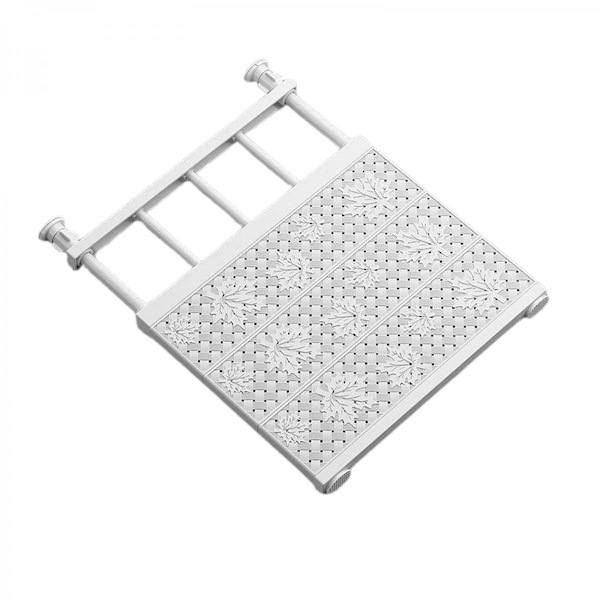 Uppgraderad Utdragbar Hylla med Spännmekanism för Garderob L:38-60cm B:36cm