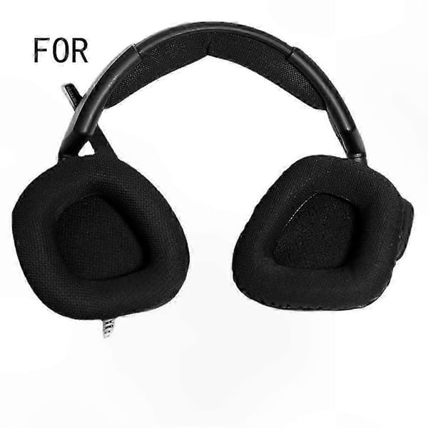Sorte Mesh Ørepuder til RGB Trådløst Gaming Headset Erstatningsdele Yellow net