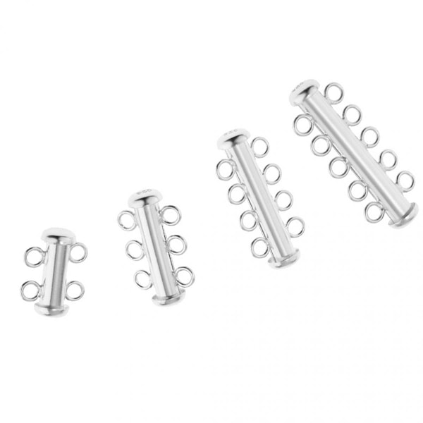 925 silverfärg Multi Row Smyckesanslutningar
