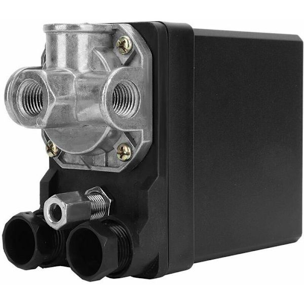 [RM]G1/4\" Pressure Switch, 380V Three-Phase 4-Hole Vertical Pressure Switch Control Valve for Air Compressor