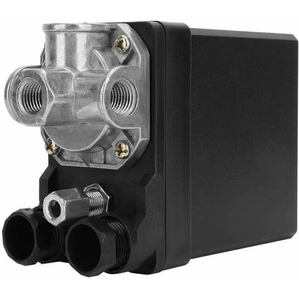 [RM]G1/4\" Trykksensor, 380V Trefaset 4-hulls Vertikal Trykksensor Kontrollventil for Luftkompressor