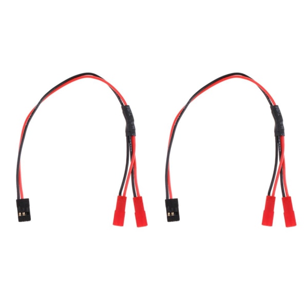 2x JR 1 Hane till JST 2 Hona Y Kabeldelare med 23cm Ledningar