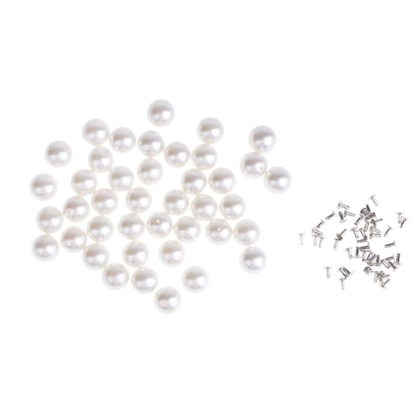pärlor nitar dubbar för DIY läderväska skor kläder dekor 12mm 40 set