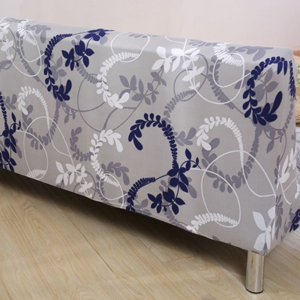 Universal 3-sits sofföverdrag soffa armlös soffa elastisk pläd ormbunke